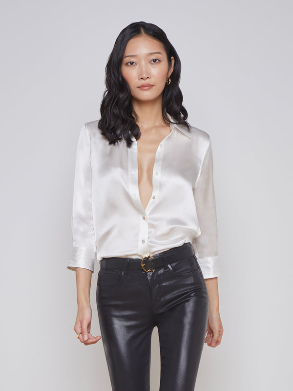Dani Silk Blouse blouse L'AGENCE   