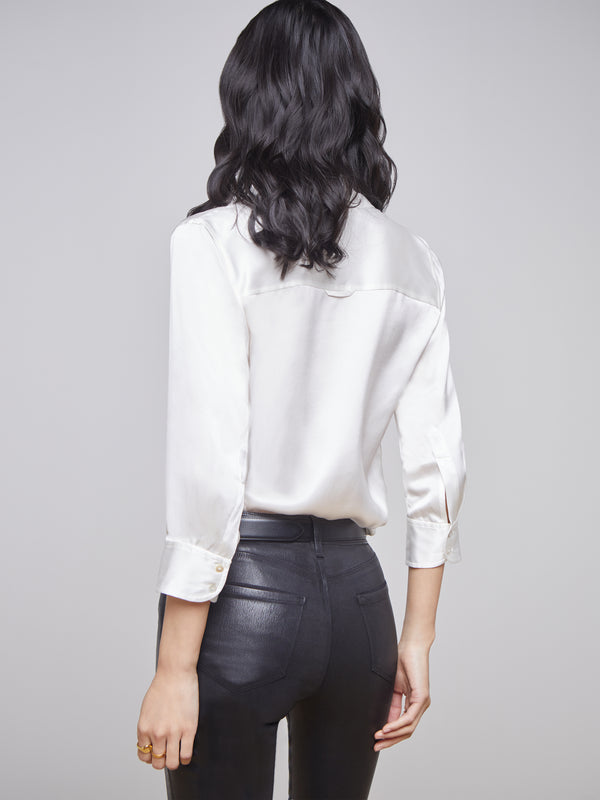 Dani Silk Blouse blouse L'AGENCE   