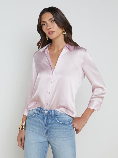 370 Satin blouses ideas  satin blouses, satin blouse, beautiful blouses