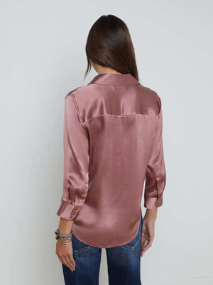 Dani Silk Blouse blouse L'AGENCE Sale