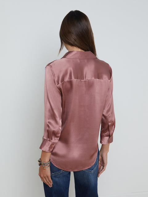 Dani Silk Blouse blouse L'AGENCE   