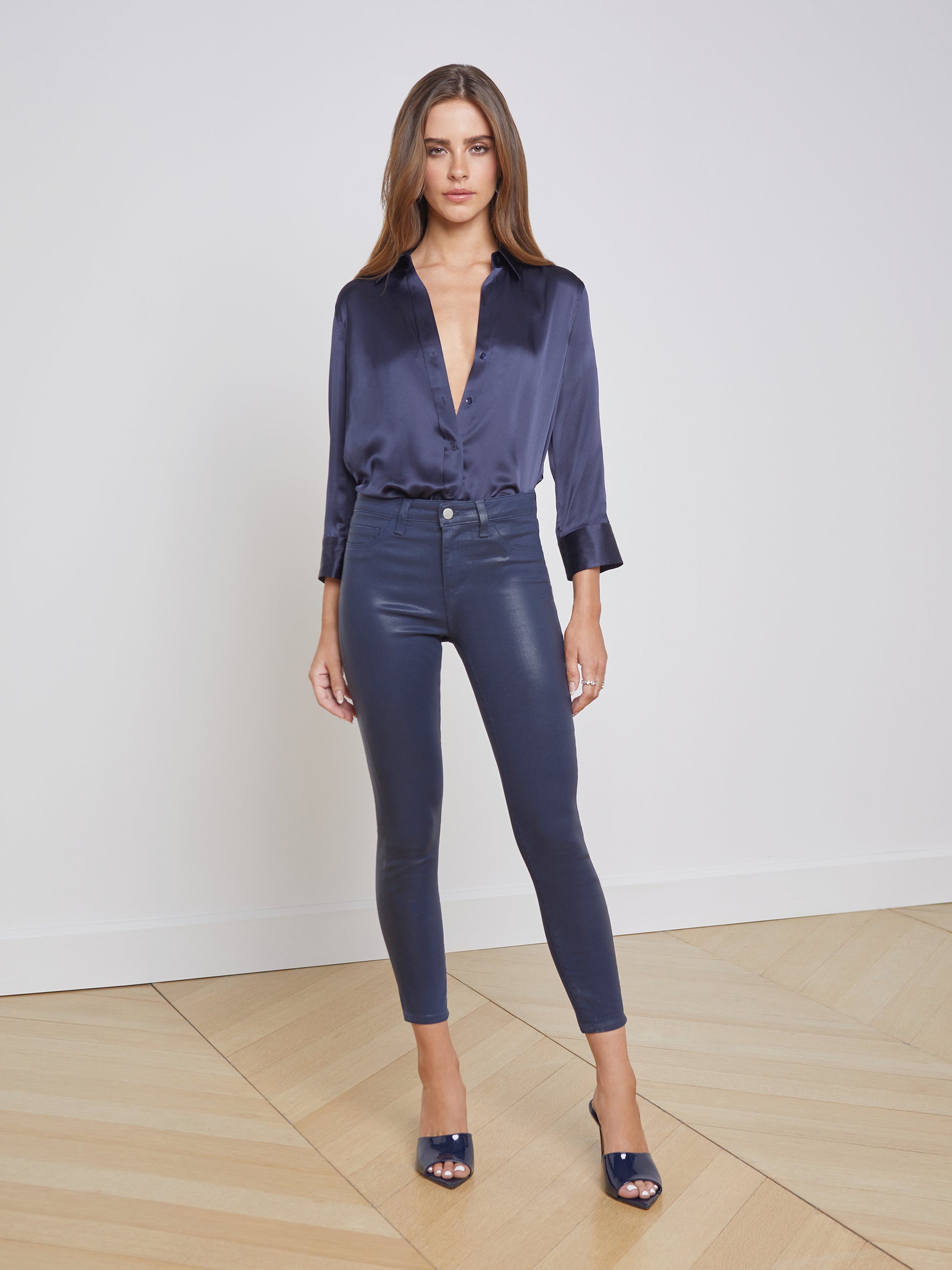 Dani Silk Blouse blouse L'AGENCE   