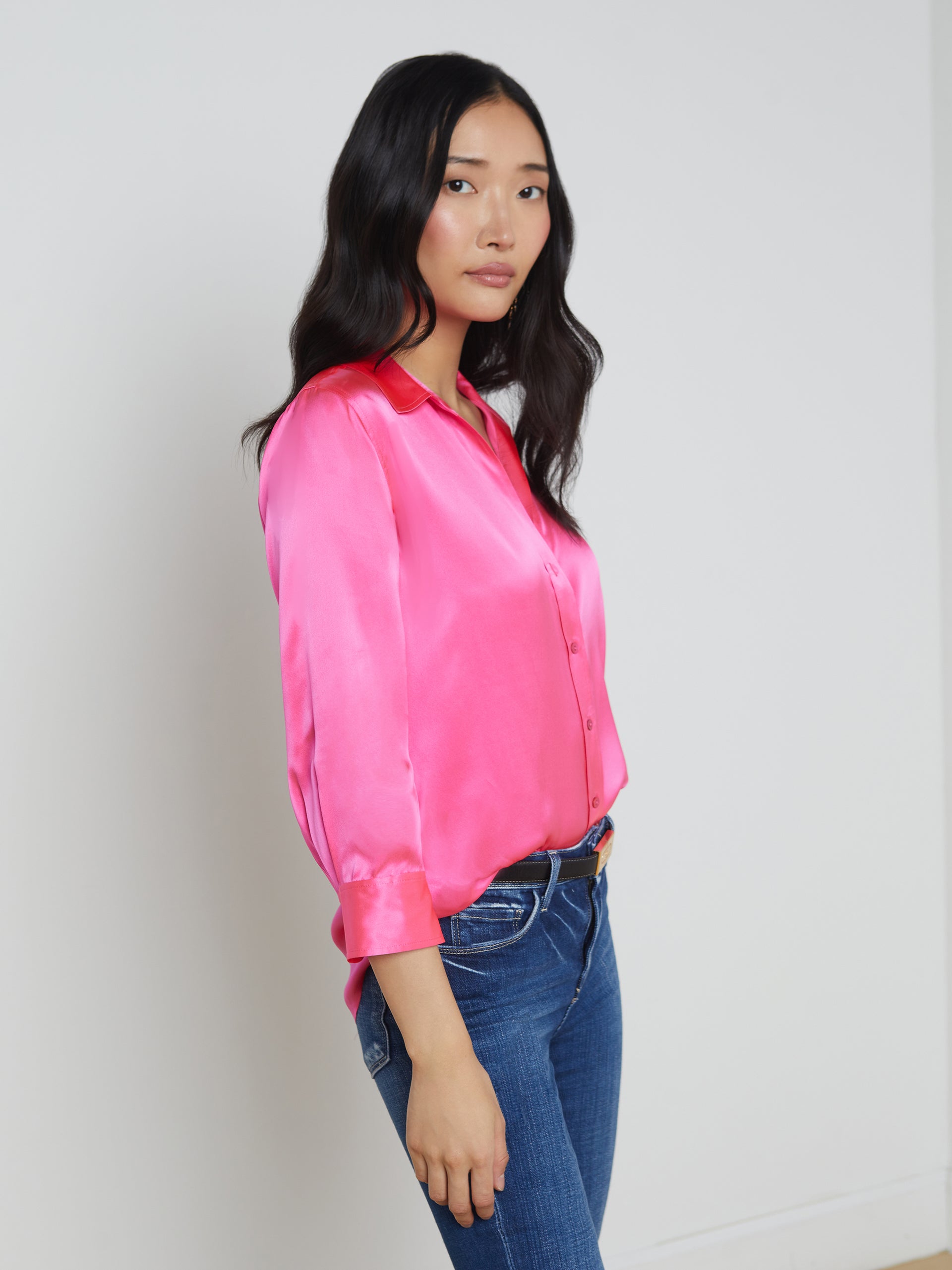 Dani Silk Blouse blouse L'AGENCE Sale   