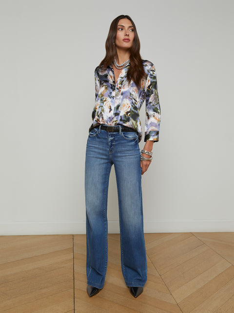 Dani Silk Blouse blouse L'AGENCE