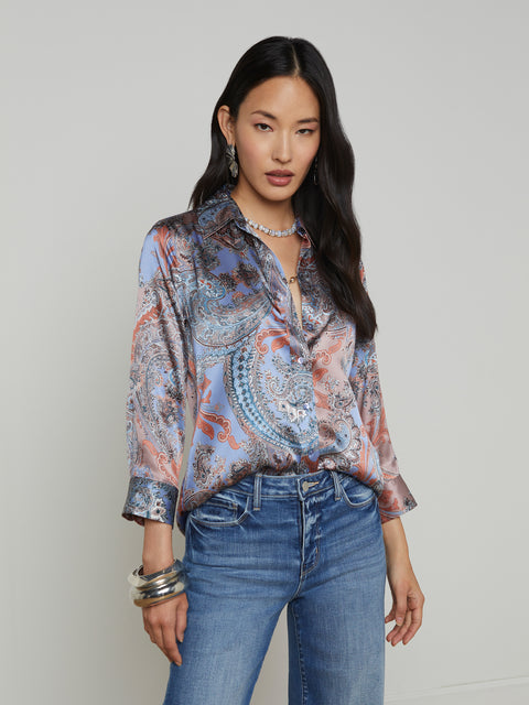 Dani Silk Blouse blouse L'AGENCE