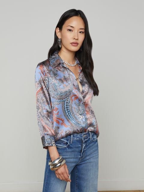 Dani Silk Blouse blouse L'AGENCE