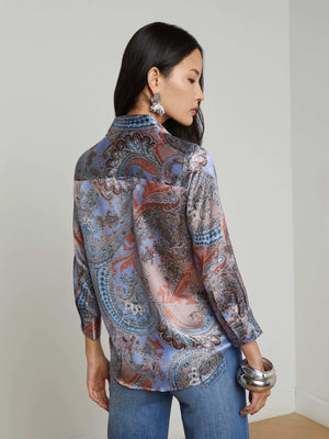 Dani Silk Blouse blouse L'AGENCE Sale