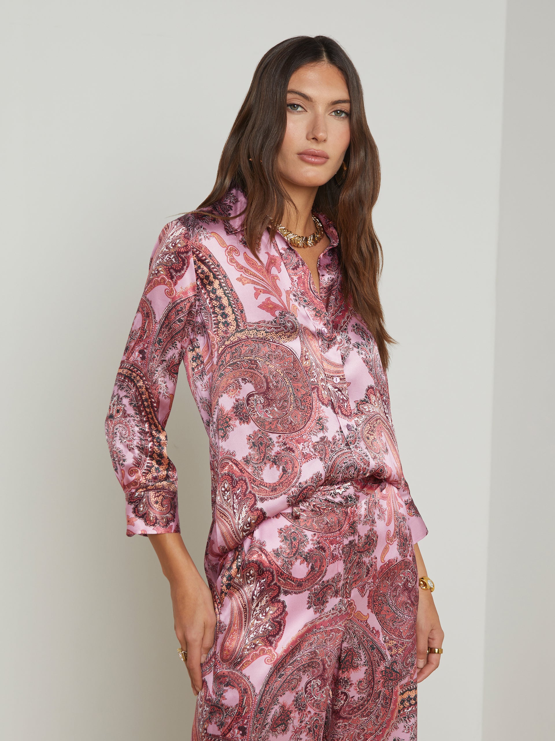 Dani Silk Blouse blouse L'AGENCE