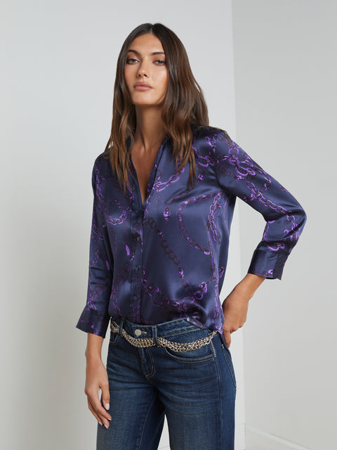 Dani Silk Blouse blouse L'AGENCE   