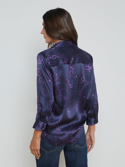 Dani Silk Blouse blouse L'AGENCE   