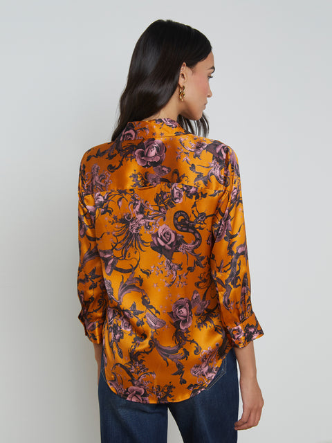 Dani Silk Blouse blouse L'AGENCE   