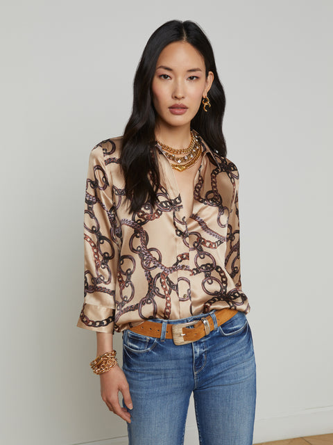 Dani Silk Blouse blouse L'AGENCE