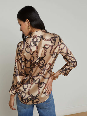 Dani Silk Blouse blouse L'AGENCE Sale
