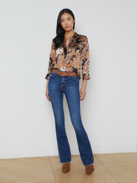 Dani Silk Blouse blouse L'AGENCE   