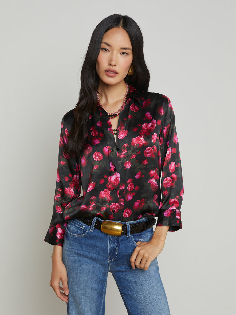 Dani Silk Blouse blouse L'AGENCE