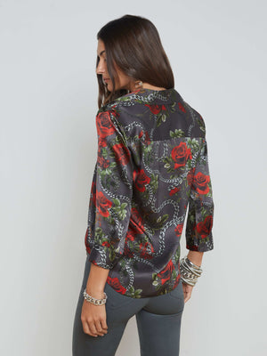 Dani Silk Blouse blouse L'AGENCE Sale
