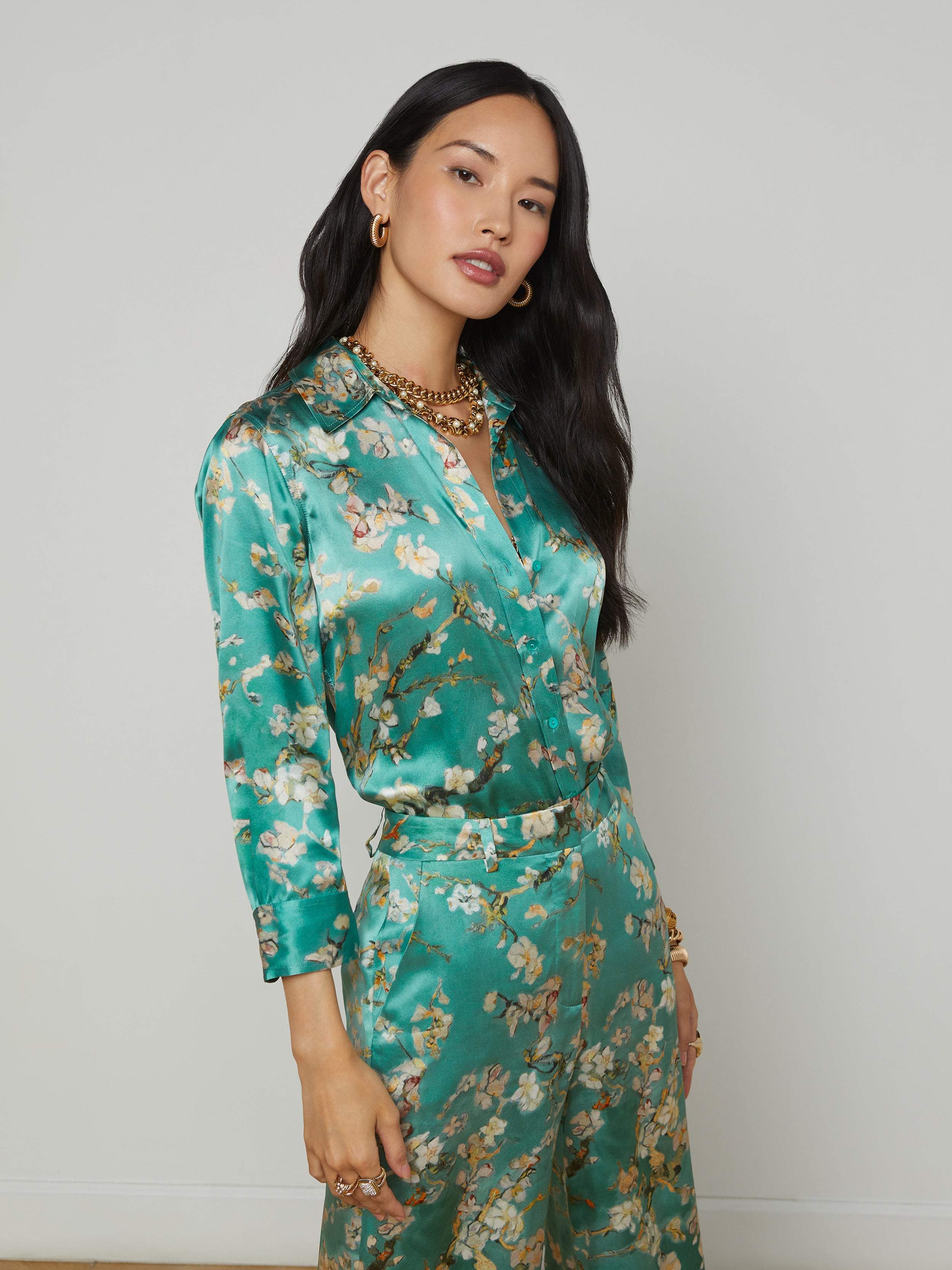 Dani Silk Blouse blouse L'AGENCE