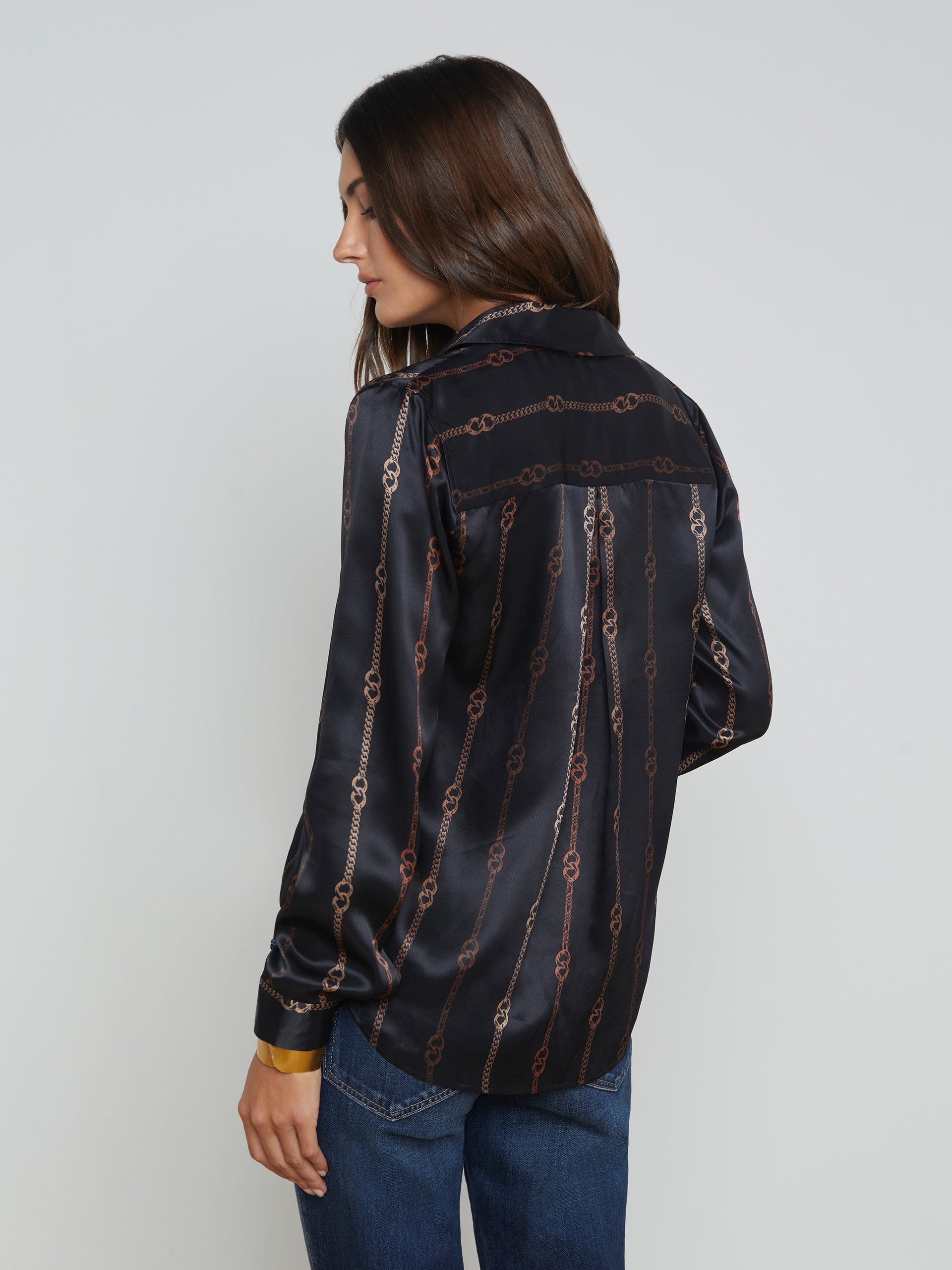 Tyler Silk Blouse blouse L'AGENCE Sale