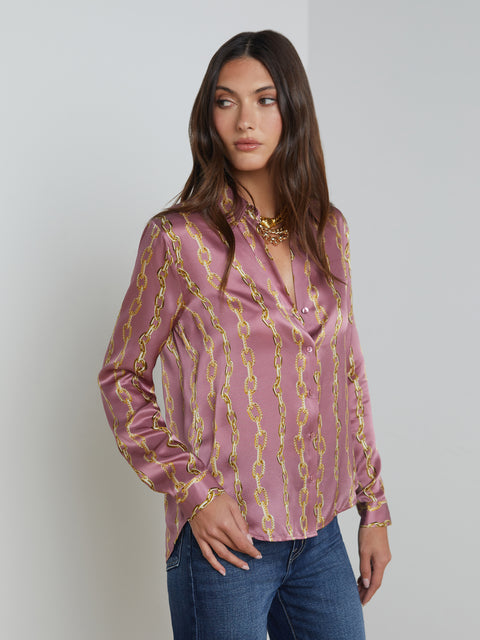 Tyler Silk Blouse blouse L'AGENCE Sale   