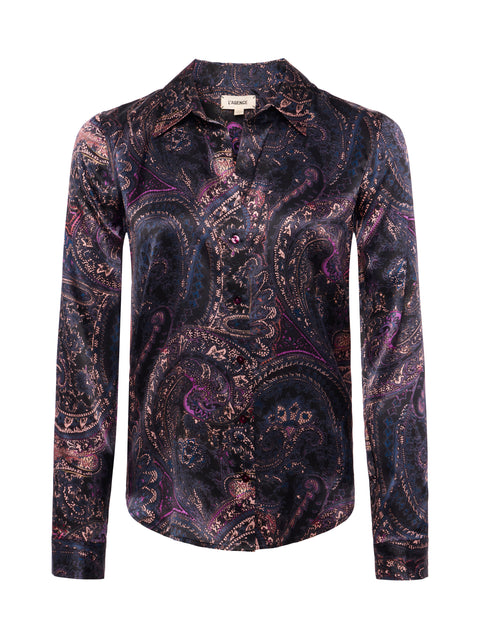 Tyler Silk Blouse blouse L'AGENCE   