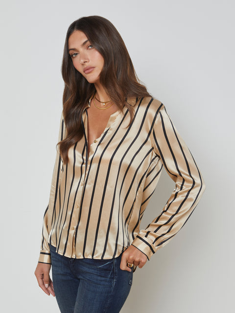 Tyler Silk Blouse blouse L'AGENCE   