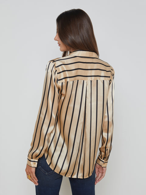 Tyler Silk Blouse blouse L'AGENCE   