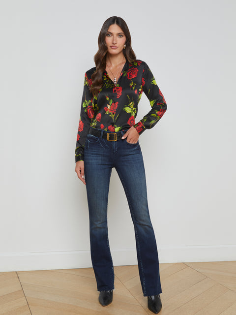 Tyler Silk Blouse blouse L'AGENCE   