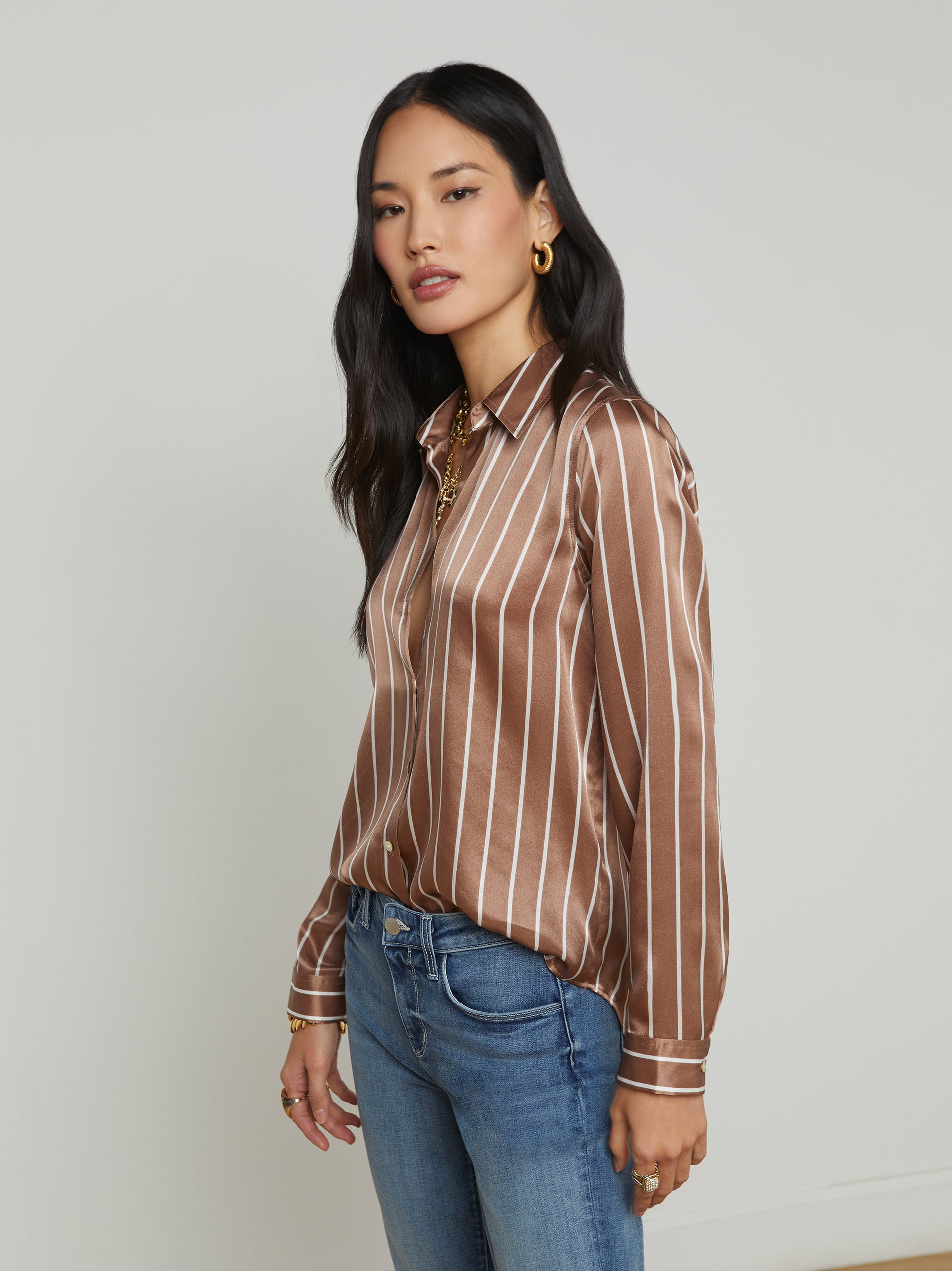 Tyler Silk Blouse blouse L'AGENCE