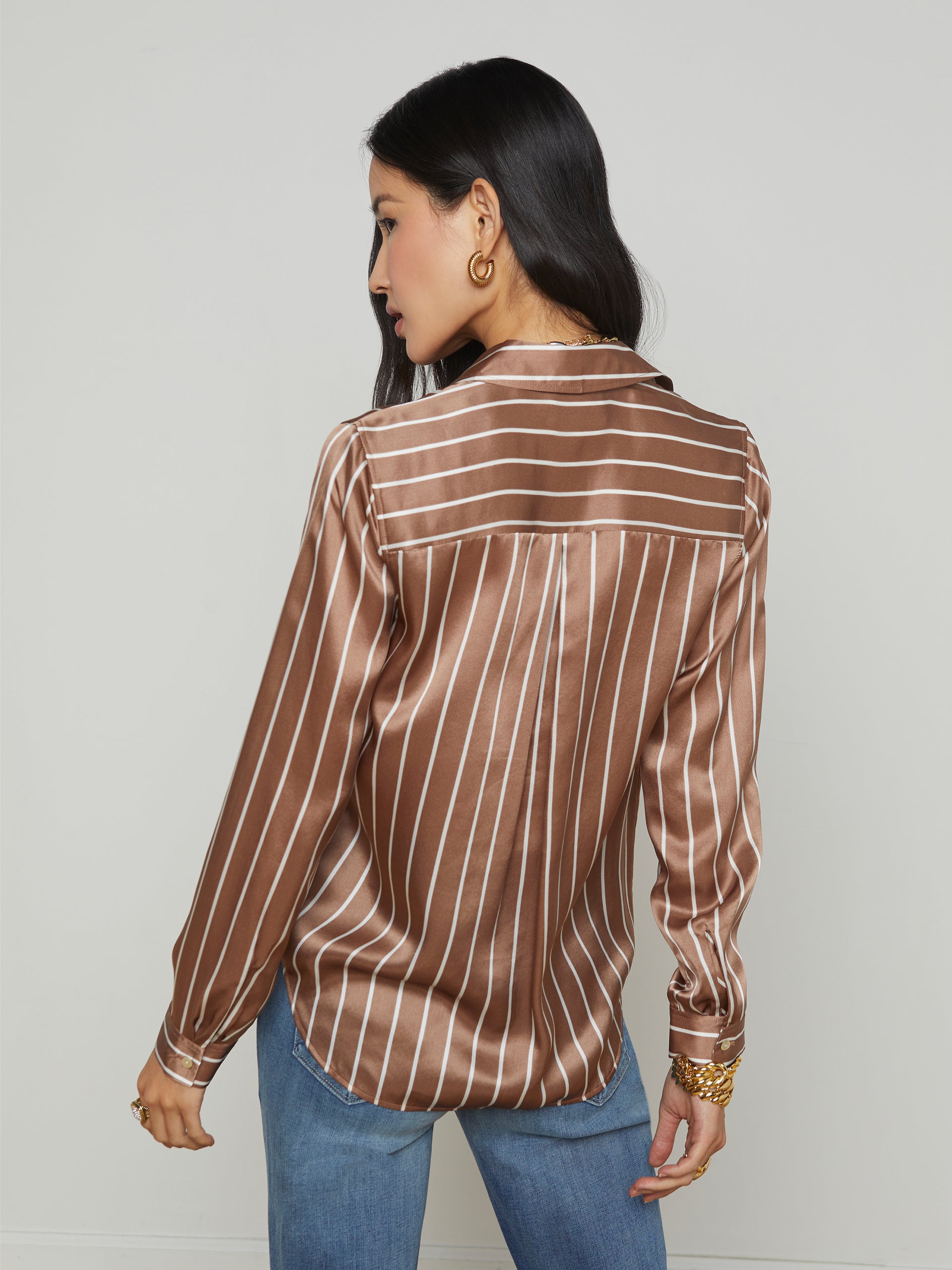 Tyler Silk Blouse blouse L'AGENCE