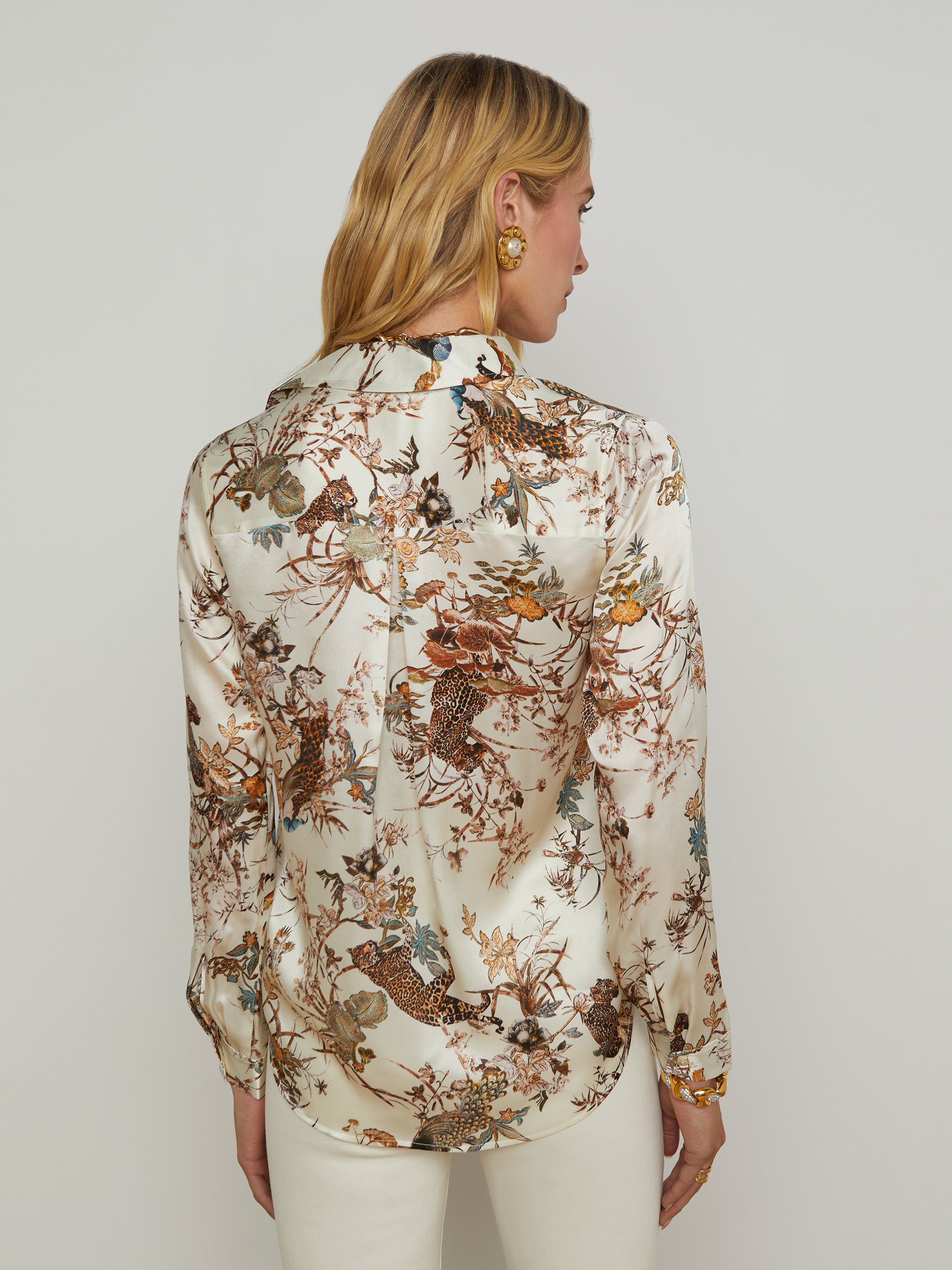 Tyler Silk Blouse blouse L'AGENCE