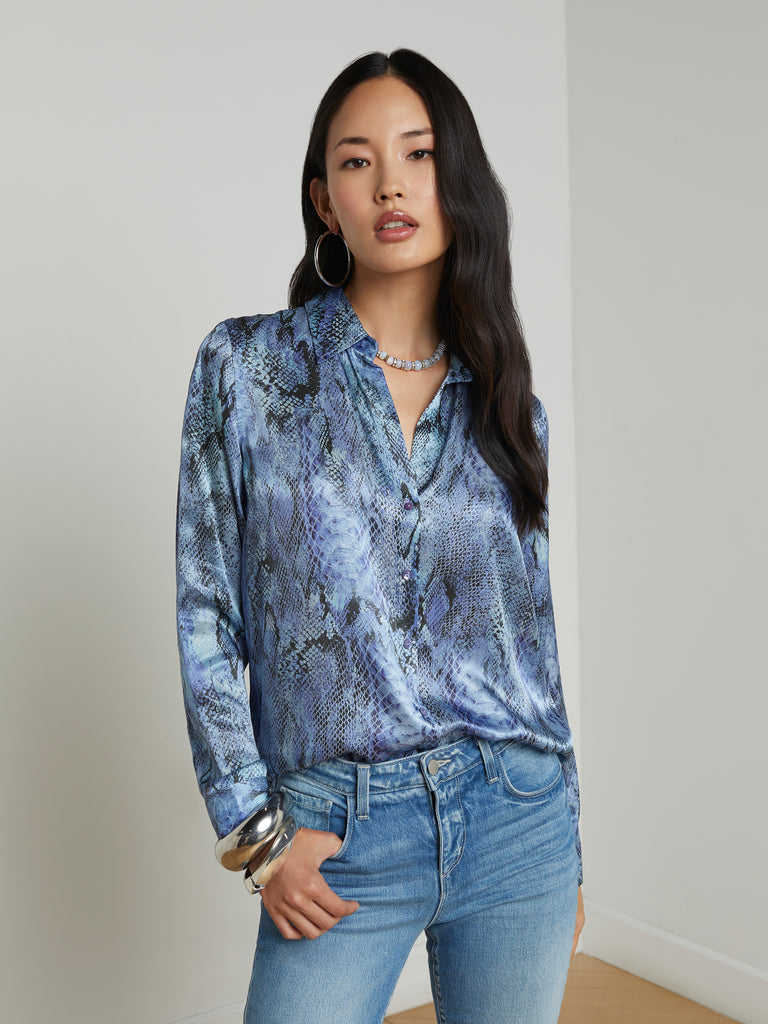 Tyler Silk Blouse blouse L'AGENCE