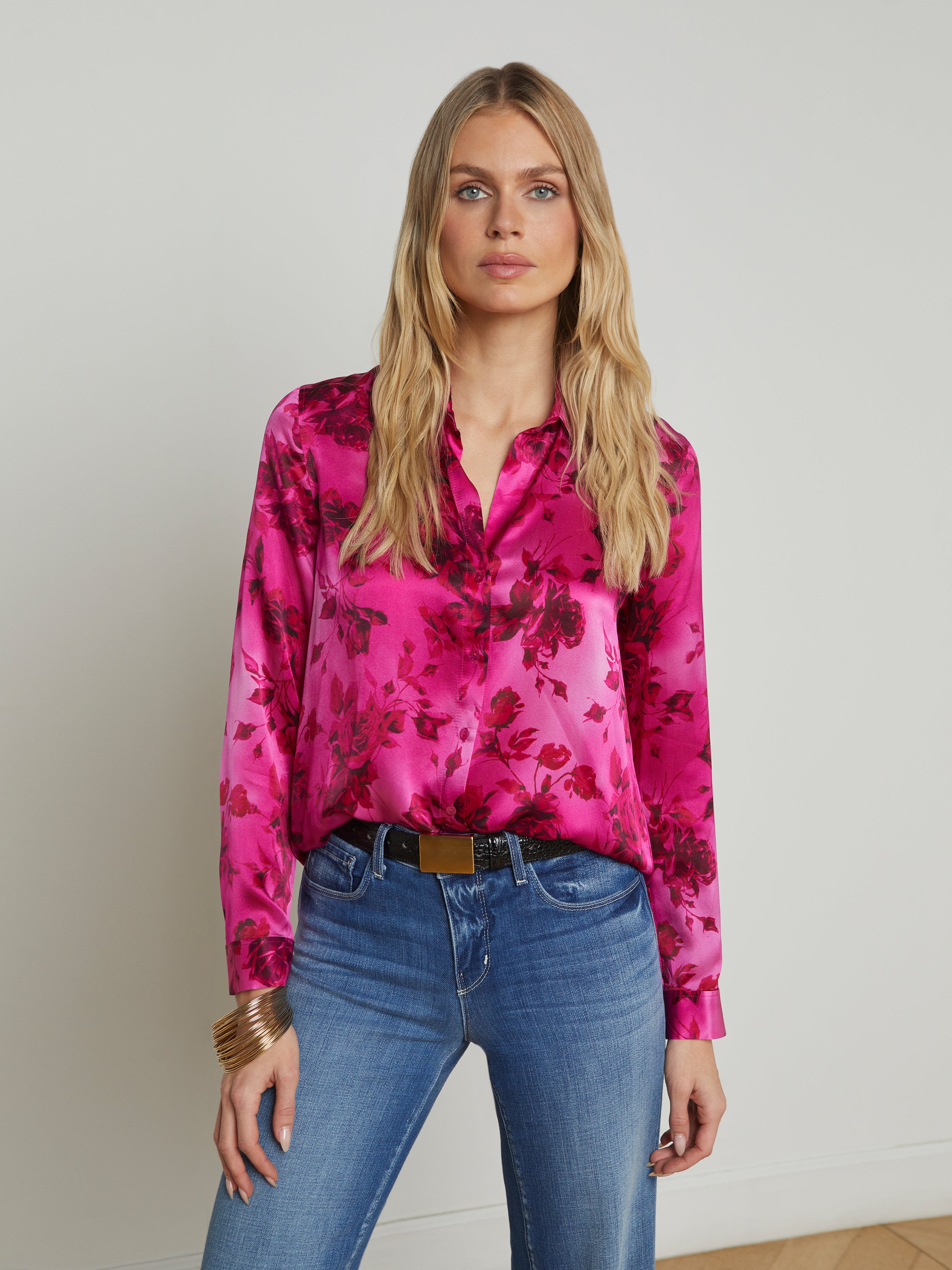 Tyler Silk Blouse blouse L'AGENCE