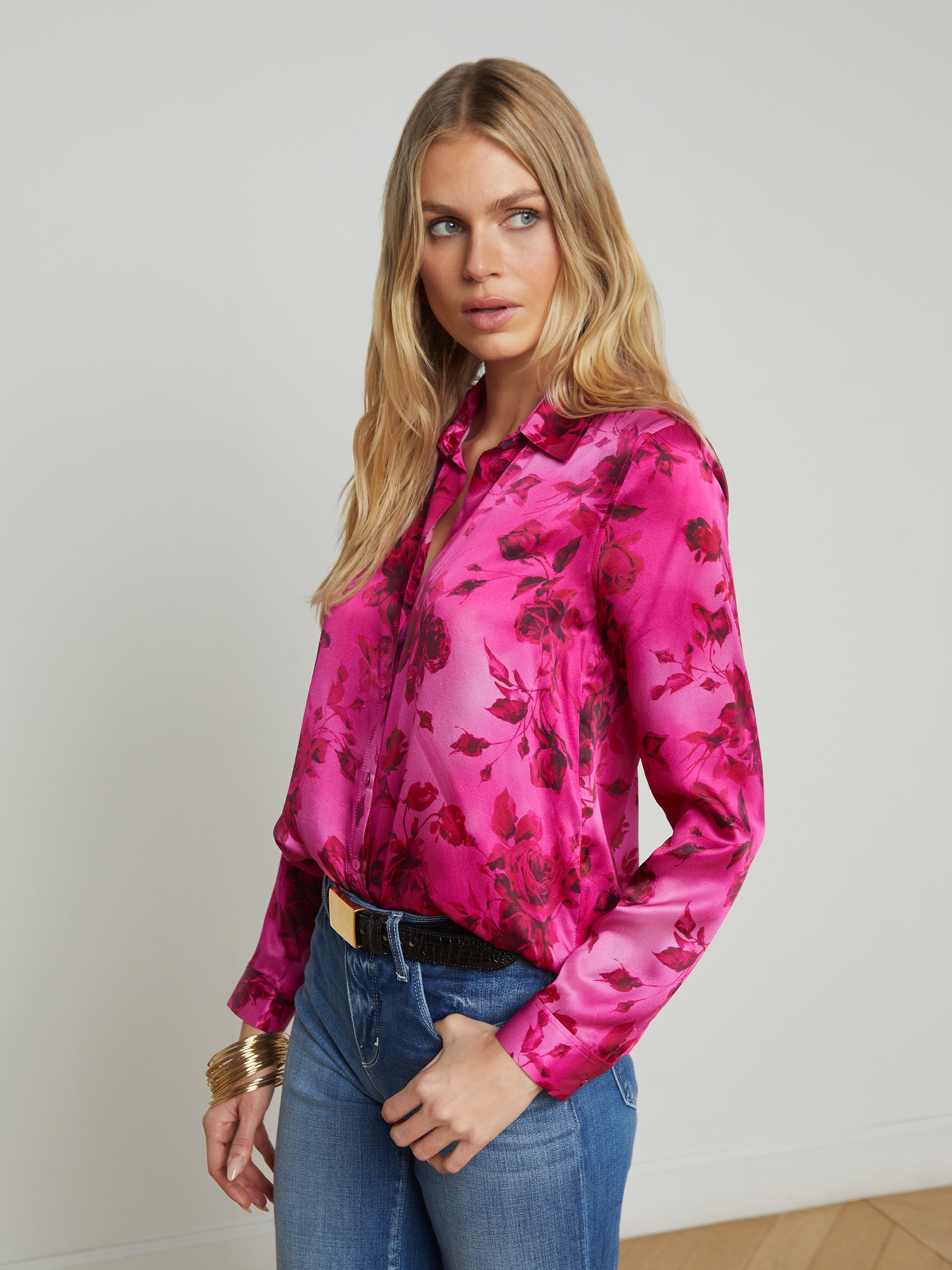 Tyler Silk Blouse blouse L'AGENCE