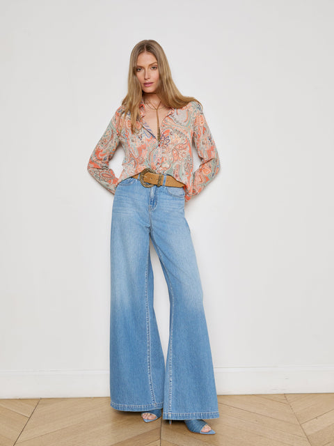Laurent Paisley Blouse blouse L'AGENCE