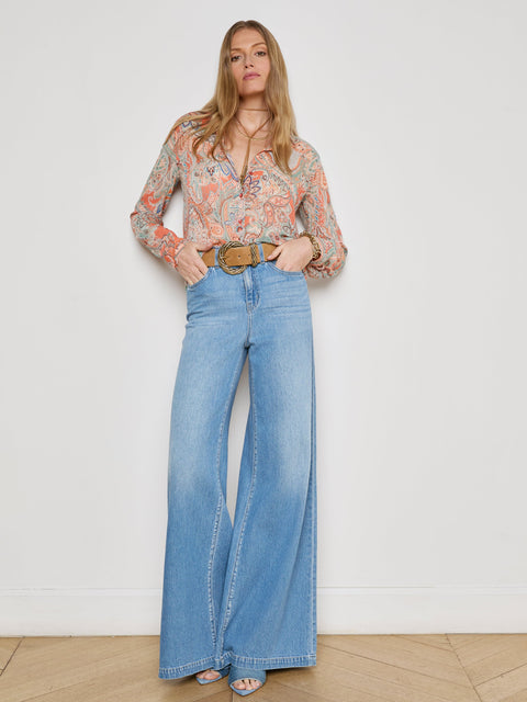 Laurent Paisley Blouse blouse L'AGENCE