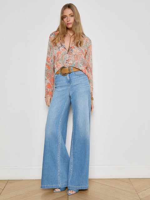 Laurent Paisley Blouse blouse L'AGENCE