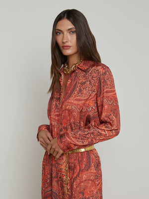 Argo Satin Blouse blouse L'AGENCE Sale