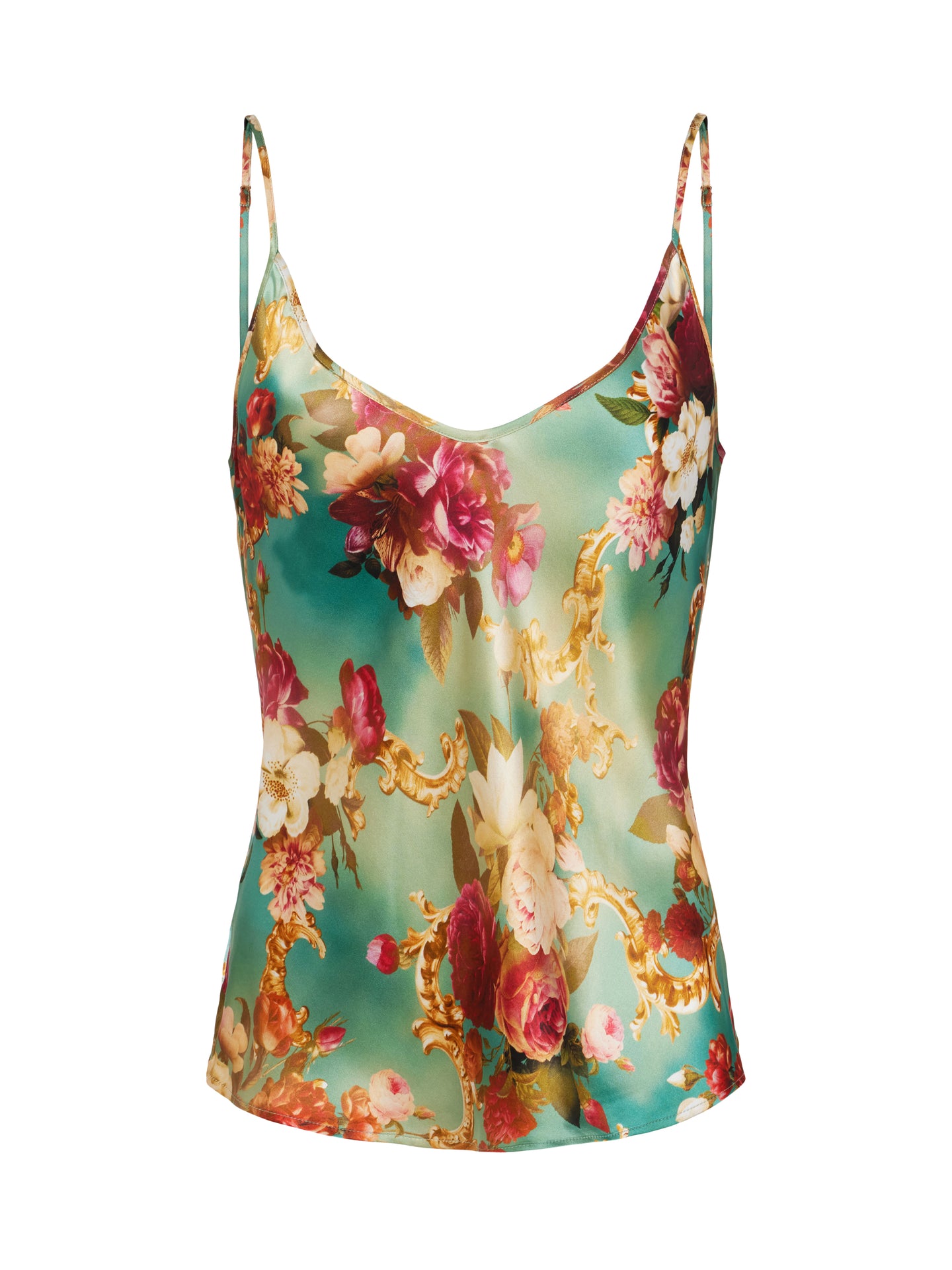 L'AGENCE - Lexi Silk Camisole in Small Multi Rococo