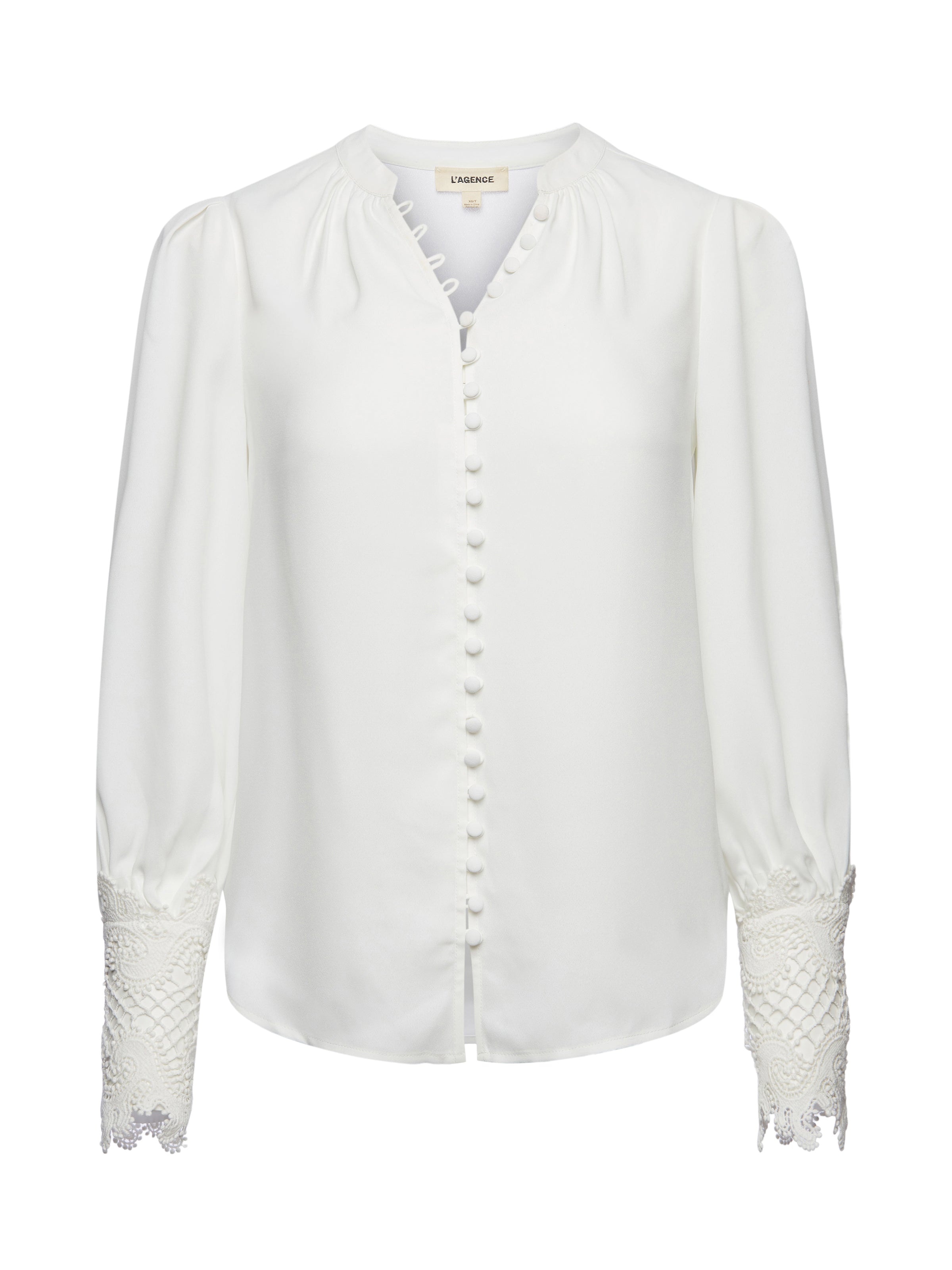 L'AGENCE Ava Blouse In Ivory