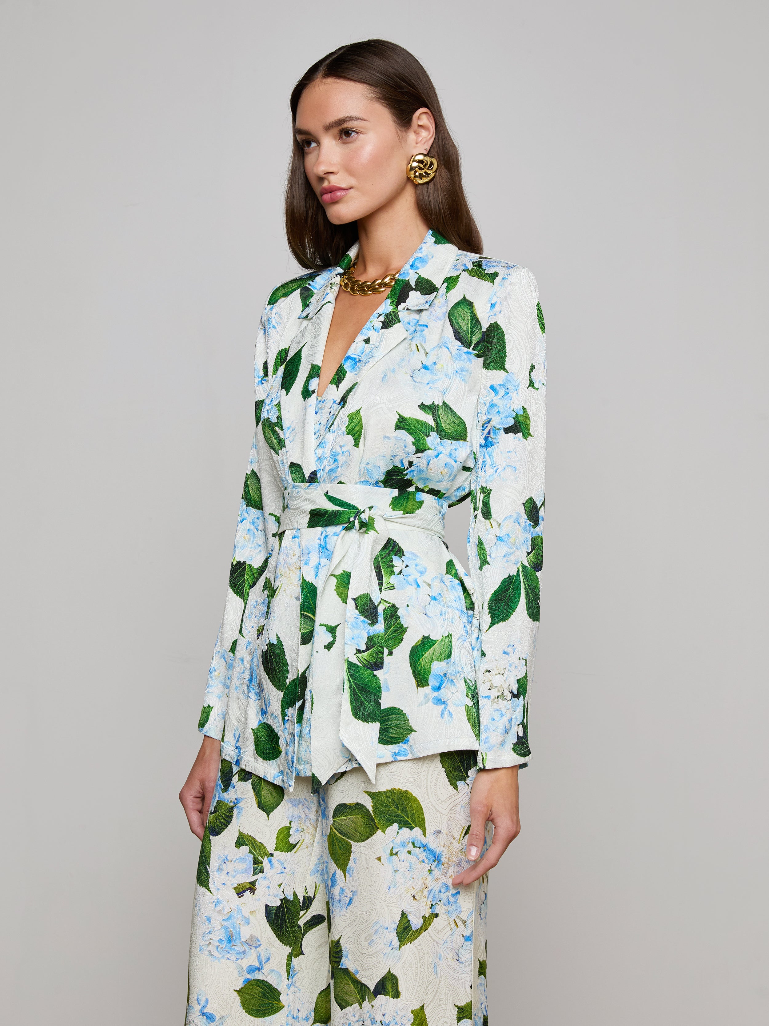 Ciara Satin Robe Top