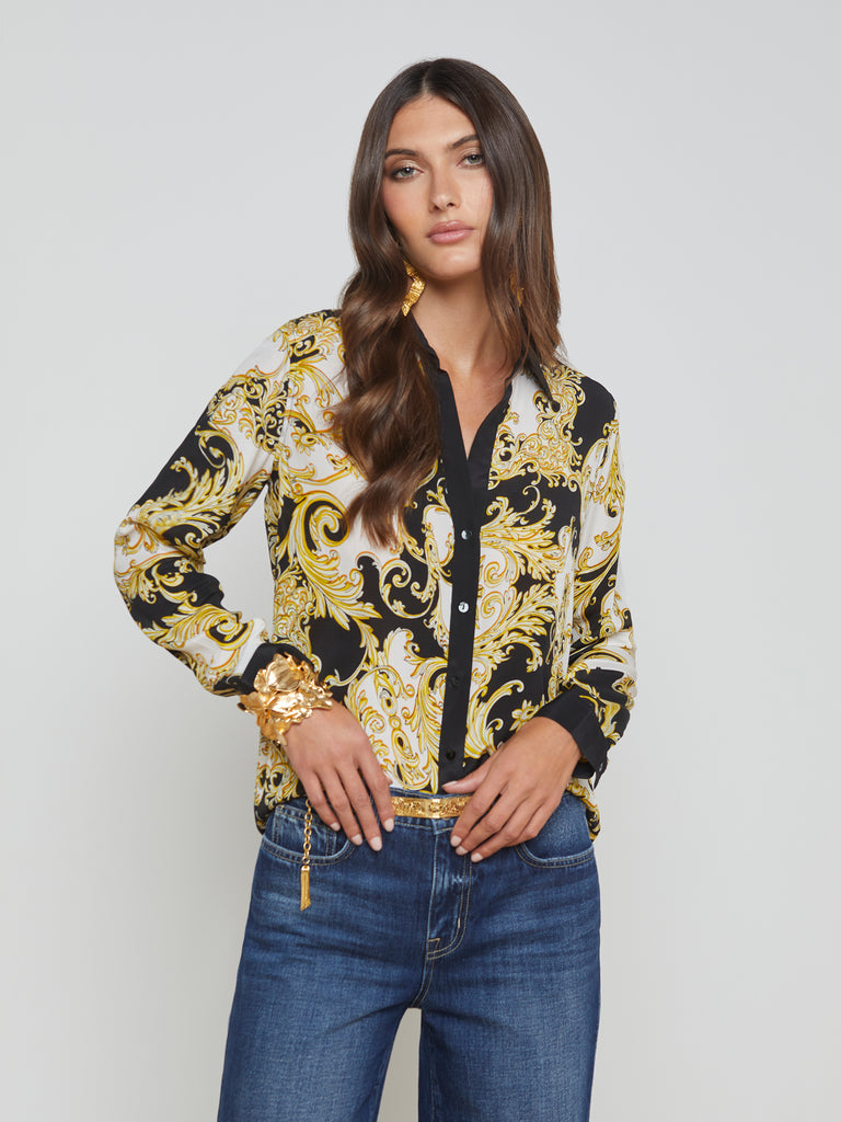 Gio Silk Blouse blouse L'AGENCE   