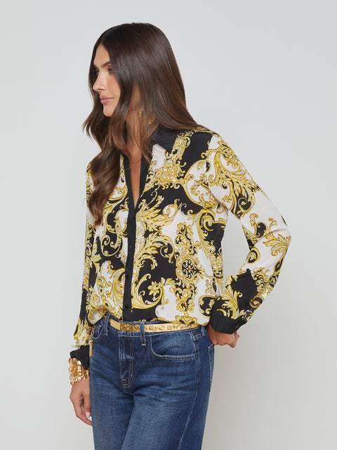 Gio Silk Blouse blouse L'AGENCE   