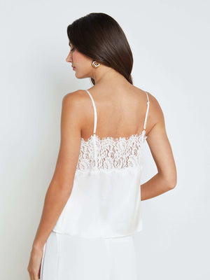 Priya Silk Lace Camisole camisole L'AGENCE   