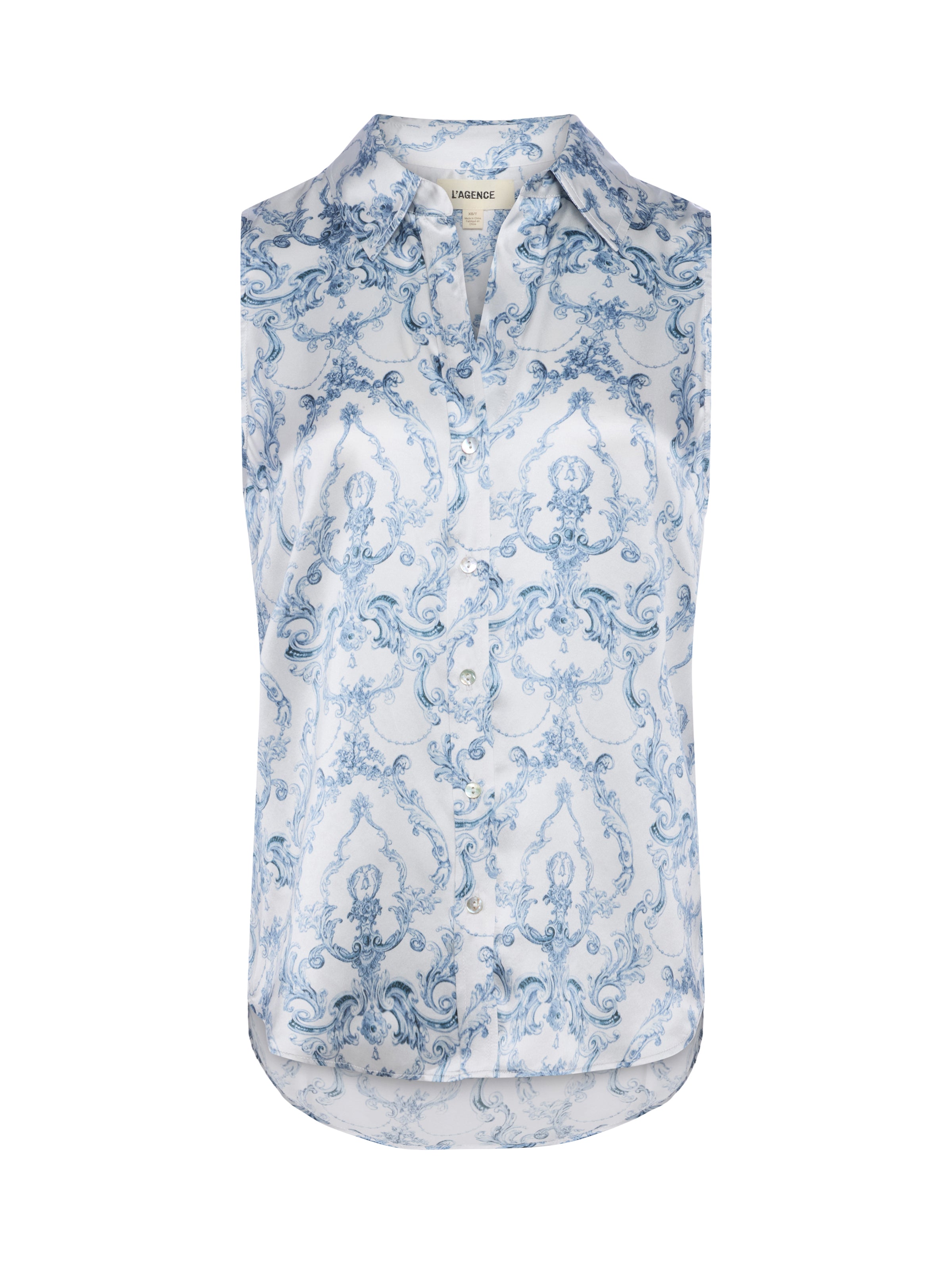 Emmy Sleeveless Silk Blouse blouse L'AGENCE