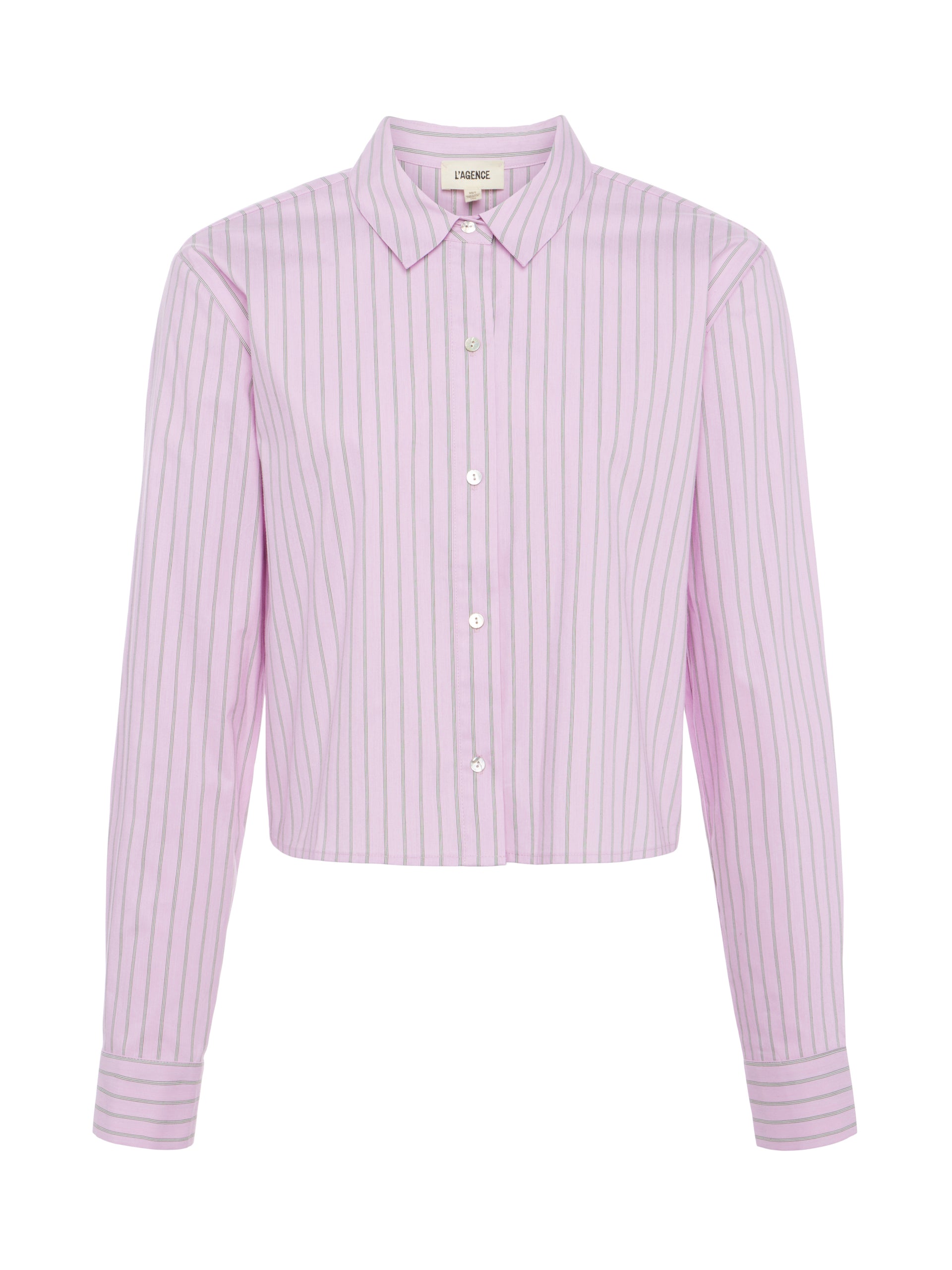 Cosette Striped Button-Down Shirt shirt L'AGENCE Sale   