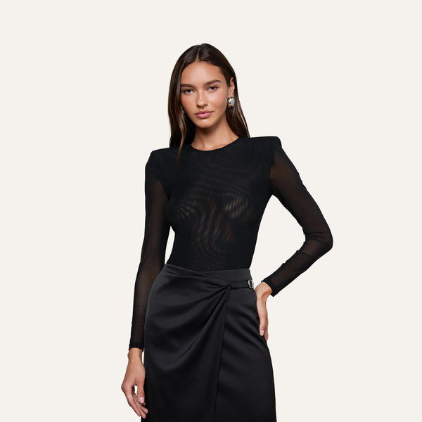 Trista Bodysuit in Black | L'AGENCE
