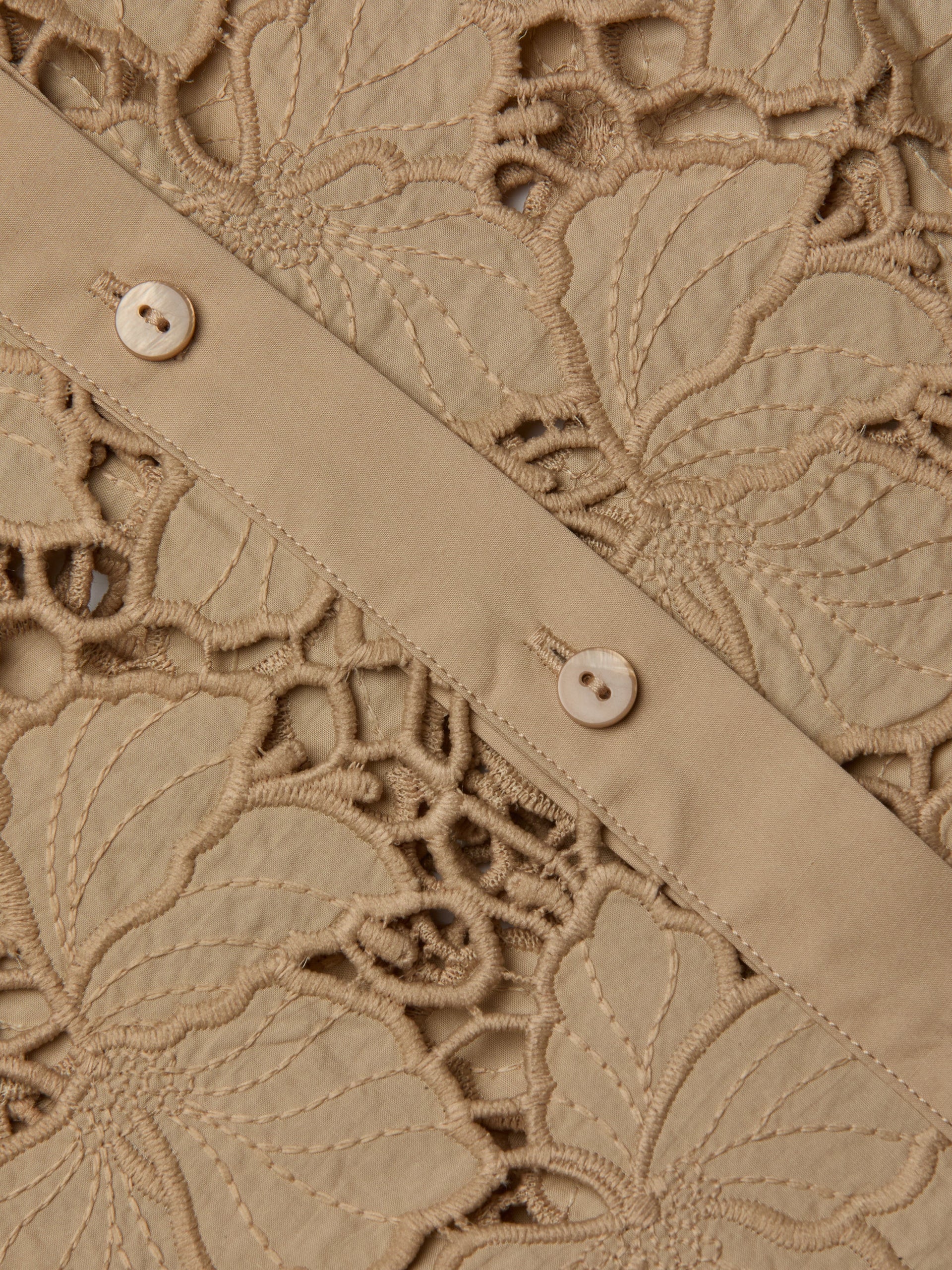 Seychelle Cropped Lace Blouse
