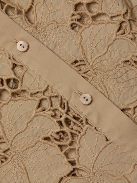 Seychelle Cropped Lace Blouse