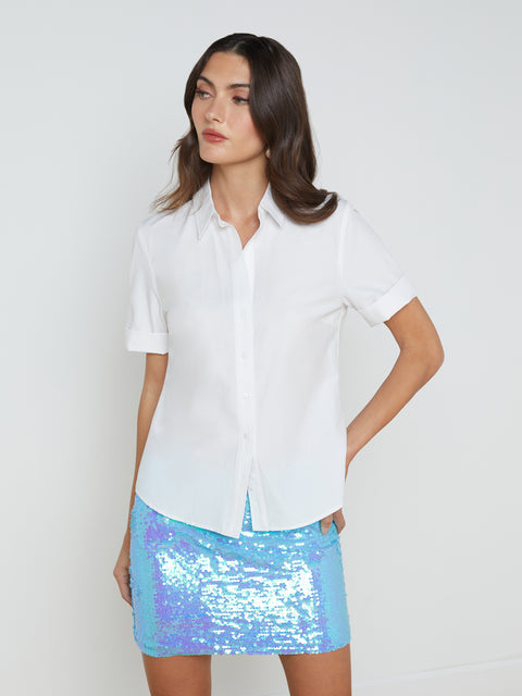 Risette Cotton-Blend Shirt shirt L'AGENCE   