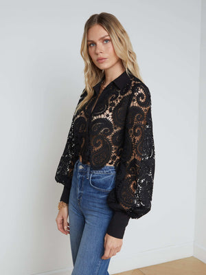 Odelia Lace Blouse blouse L'AGENCE   